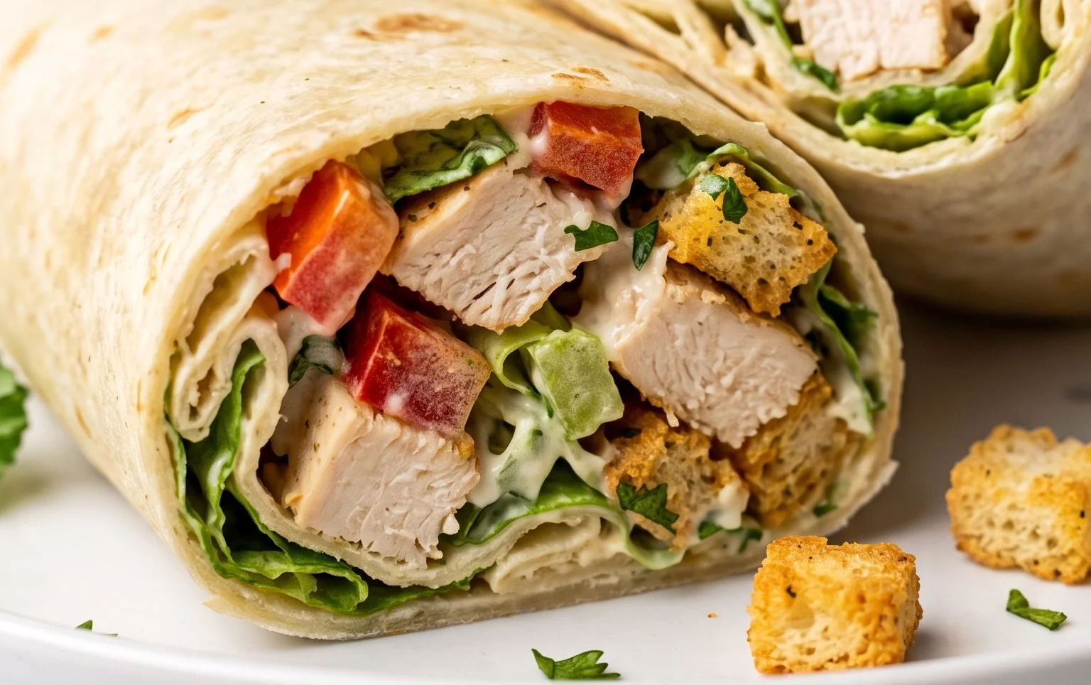 Chicken Caesar Wraps