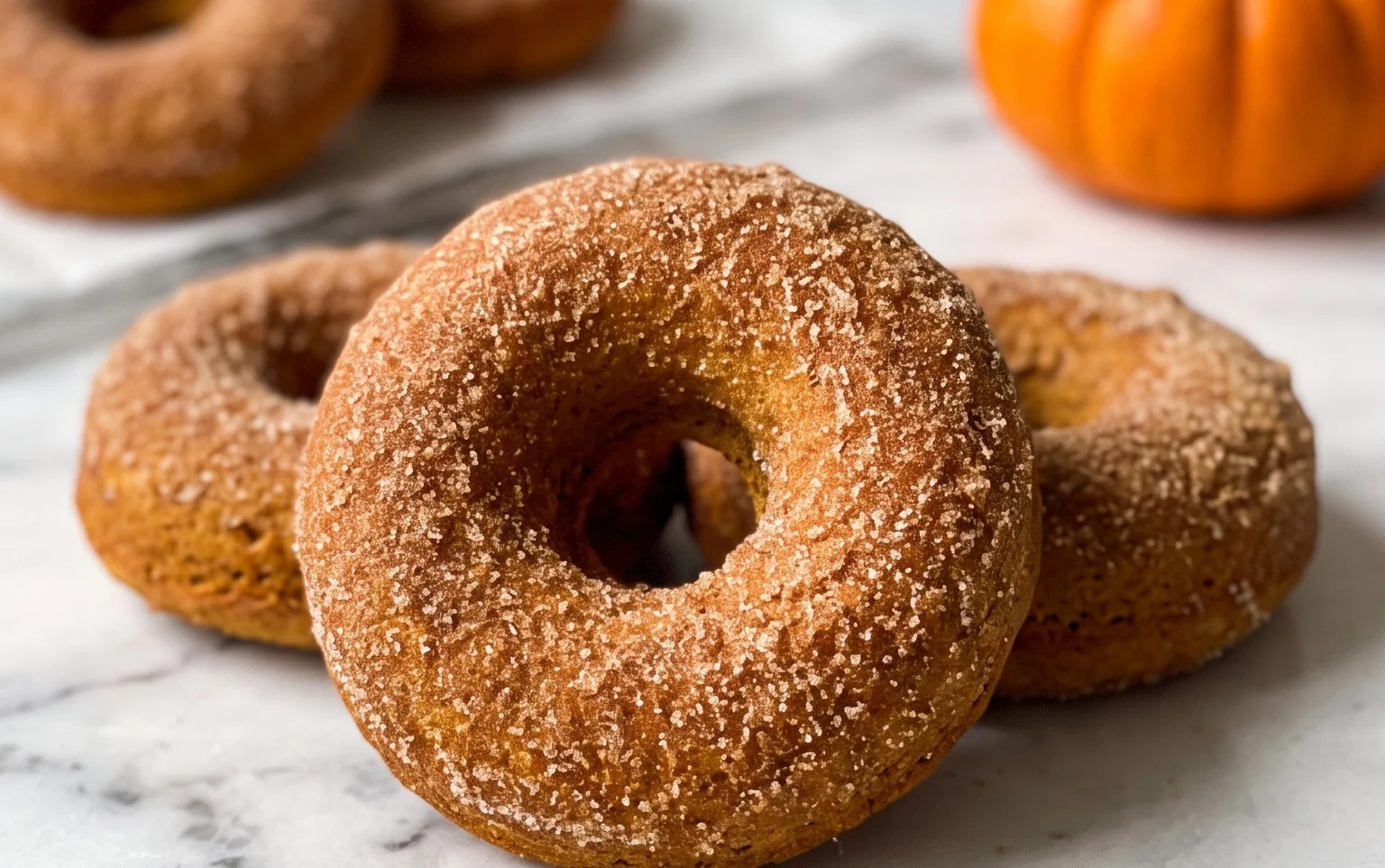 Pumpkin Cinnamon Sugar Donuts