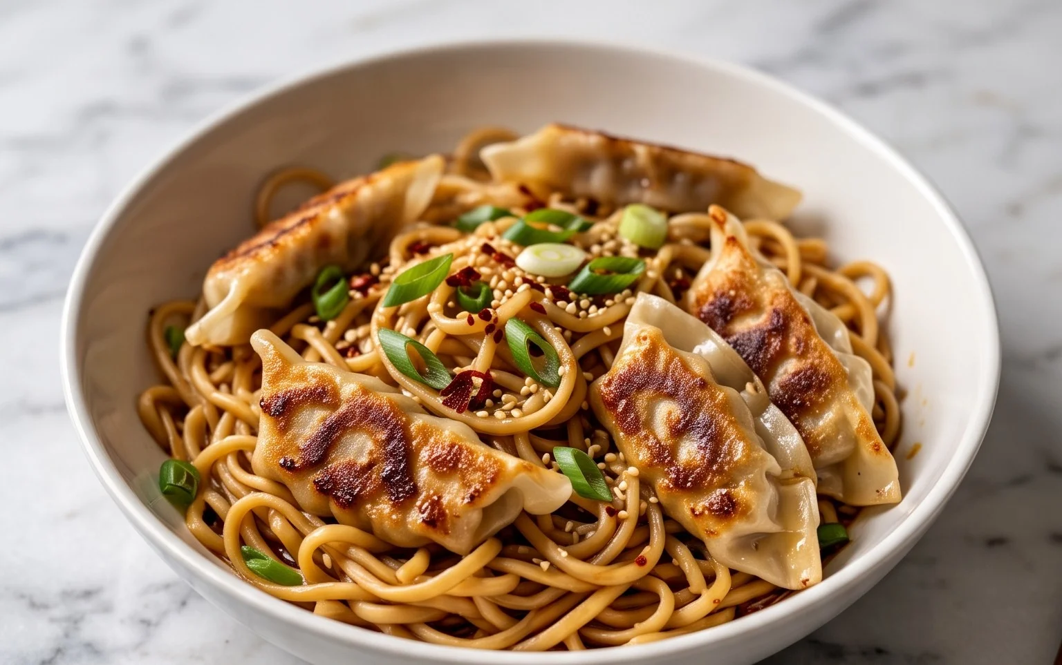 Potsticker Noodle Bowl