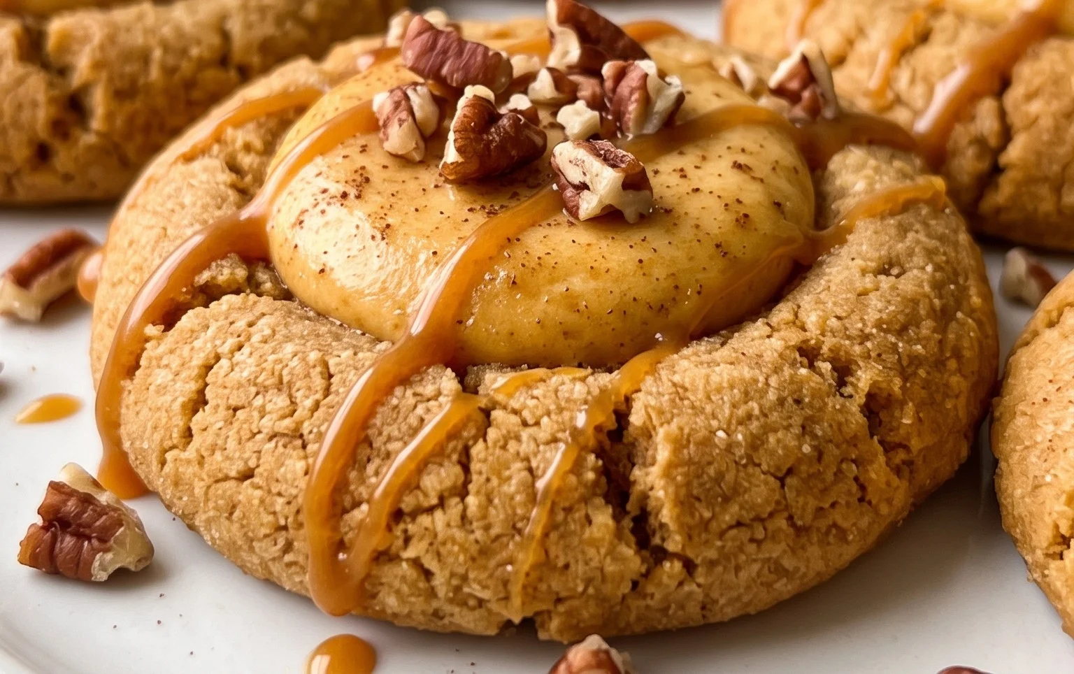 Pumpkin Cheesecake Thumbprints