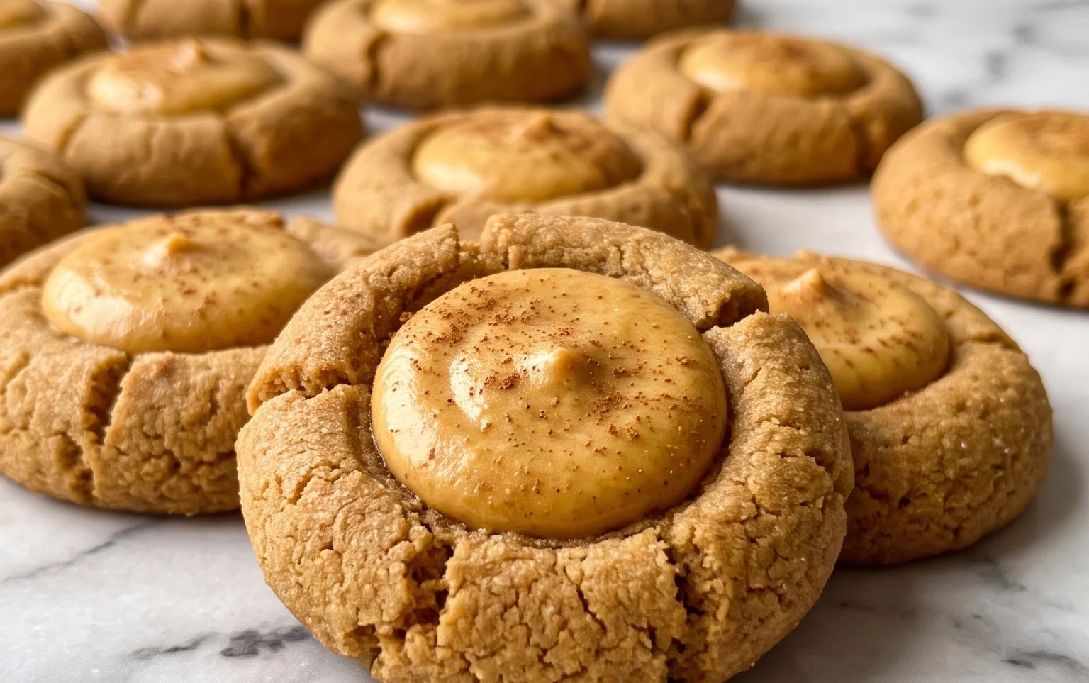 Pumpkin Cheesecake Thumbprints